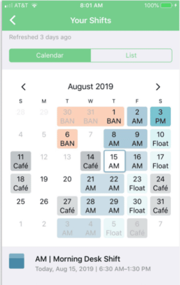 Beekeeper's guide to color coding shift schedules