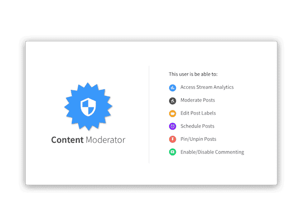 content moderator feature