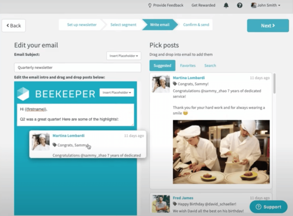 Building a digital newsletter with Beekeeper