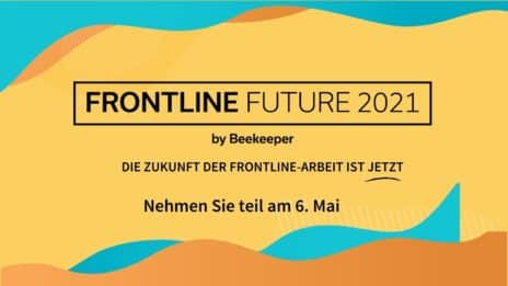 Banner zum Frontline Future Kongress von Beekeeper