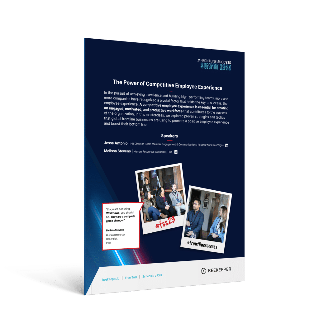 FSS Masterclass PDF Power of Competitive Employee Experience 