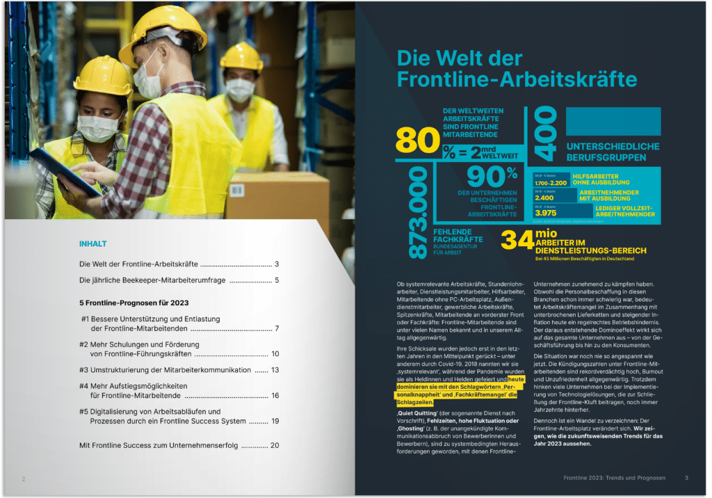 Frontline Trends und Prognosen 2023. Prognose 2 -Weiterentwicklung von Führungskräften
